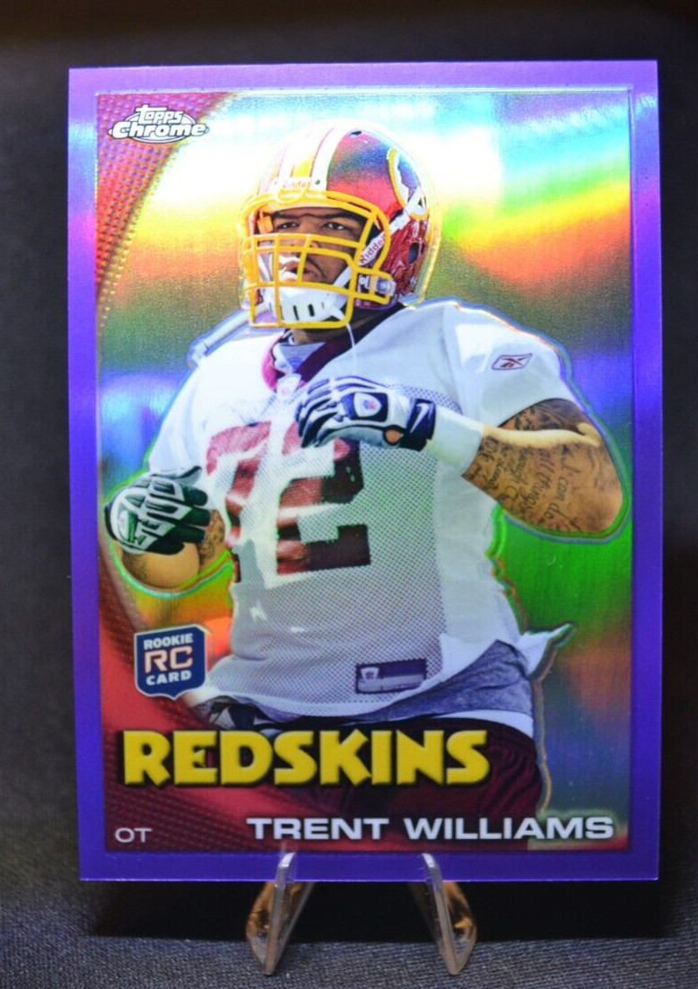 Trent Williams Topps Chrome #C102 Purple Refractor