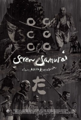 Seven Samurai,1954,70th Ann,SS,Original,OS 27x40,Akira Kurosawa