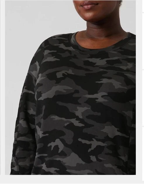 Vestido Athleta Talla Grande Informal Equilibrio Camuflaje Lux Negro 2X Foto 4 de 4