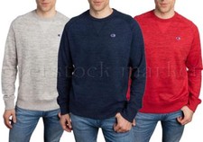NEW MENS CHAMPION TEXTURED FRENCH TERRY CREW NECK SWEATSHIRT PULLOVER VARIETY