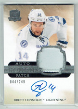 11-12 UD Upper Deck The Cup  Brett Connolly  /249  Rookie  Patch  Auto