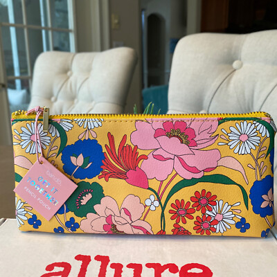 2 ( Two) Ban.do Get It Together Pouch Garden Party Pencil Pouch - NEW!