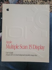 1995 Apple Multiple Scan 15 Display User's Guide Owners Manual