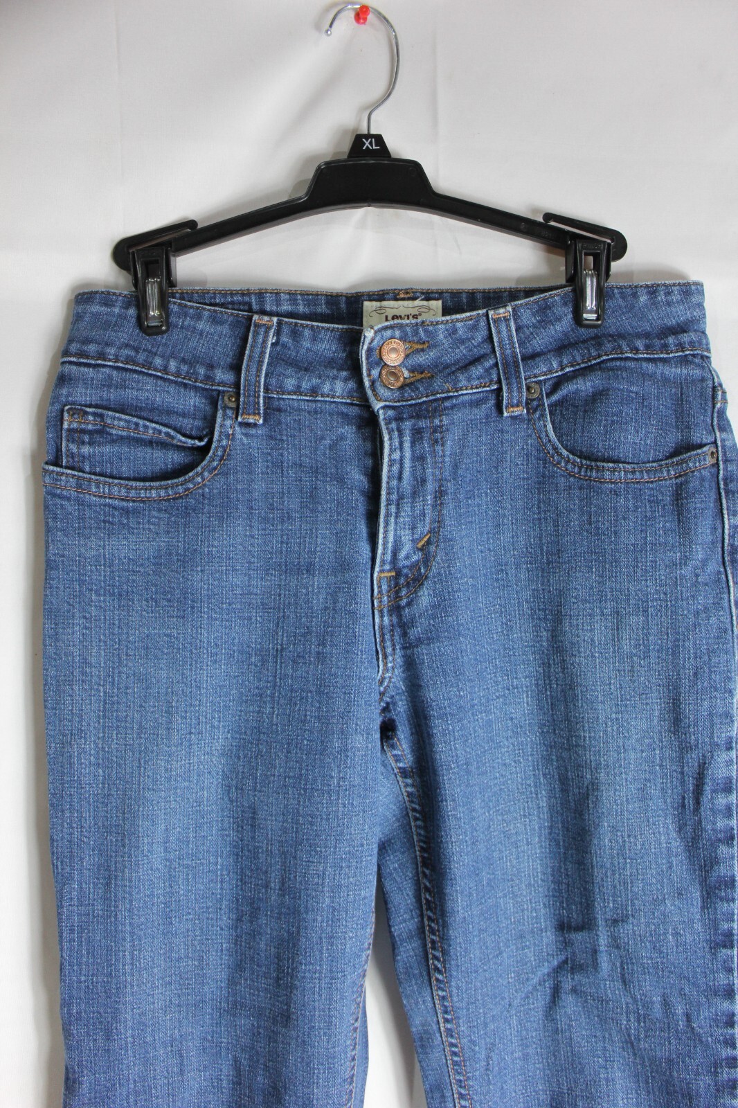 Levis 526 Slender Bootcut Jeans Womens Blue Stretch Denim Size 6 Med 30x30 thumbnail 7