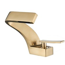 Brushed Gold Bathroom Sink Faucet Single Hole/Single Handle Vantity Mixer Tap