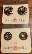 2 NEW Lindsay Phillips Interchangeable Snaps Charms for Shoes Monika & Danielle