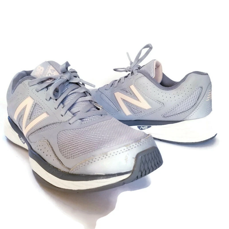 New Balance 824 Mujer Talla 10.5 B Gris Rosa Correr Entrenamiento Zapatos Atléticos Foto 2 de 4