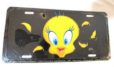 Vintage Tweetie Bird License Plate Warner Bros Metal Looney Tunes USA Made #1776