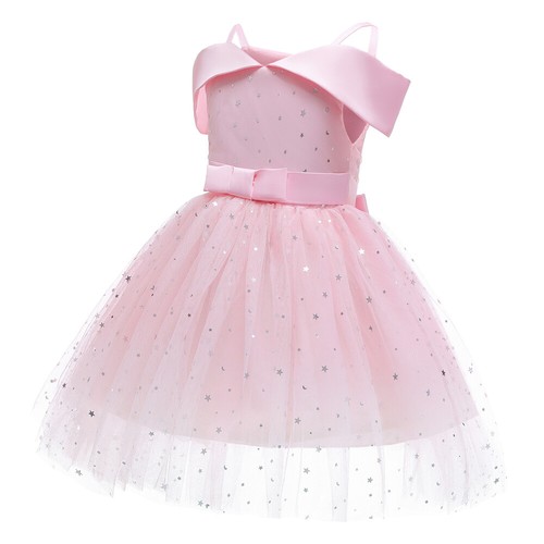Formal Flower Girls Tutu Dress Kids Christmas Wedding Bridesmaid Party Prom Gown - Foto 36 di 100