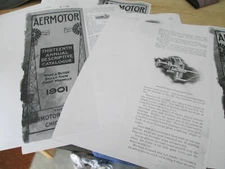 Pumping Aermotor Windmill Descriptive Guide 1899 Pull-In model