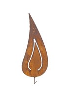 Flamme 30 Cm Mit Schraubgewinde Aus Metall In Edelrost Weihnachten Advent Deko
