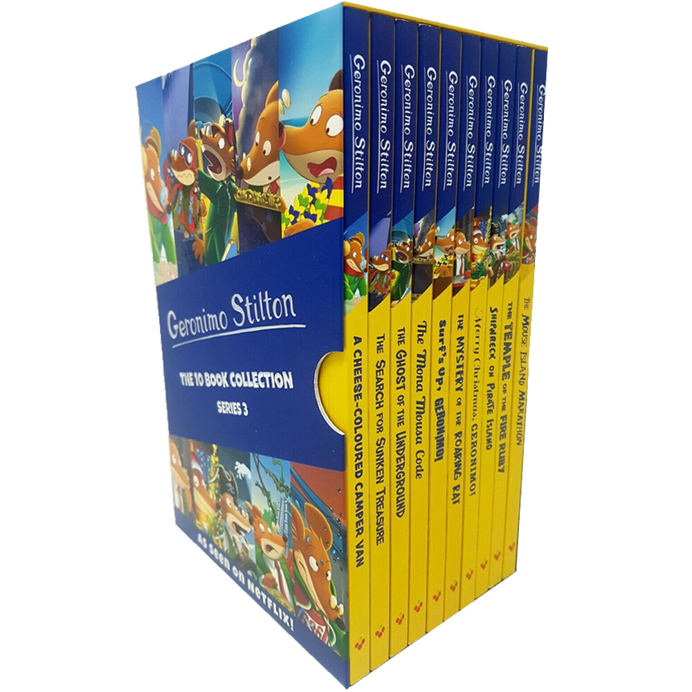 Geronimo Stilton Series 3 Collection 10 Books Set A Cheese-Coloured Camper Van