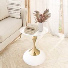 Mesa auxiliar mesa pedestal de metal negro círculo estriado decorativo bebida Martini Tabl