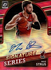 2021-22 DONRUSS OPTIC SIGNATURE SERIES PINK PRIZM #SS-MSR MAX STRUS RC 24/25