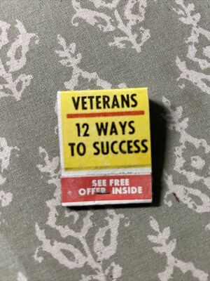 VTG Full Matchbook Uncle Sam ICS Veterans 12 Ways To Success!