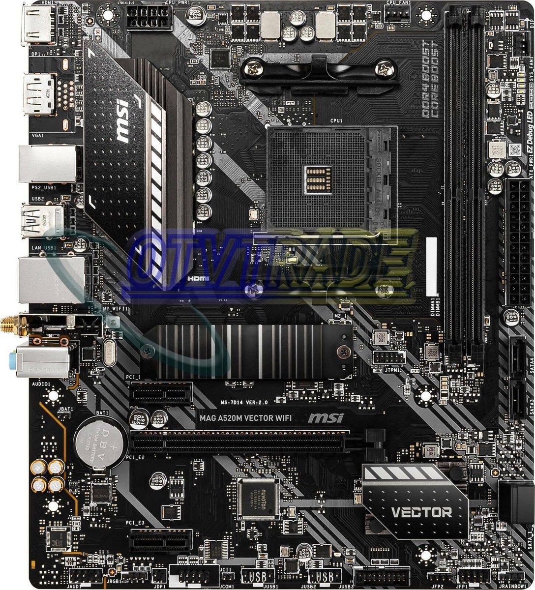 MSI MAG A520M VECTOR WIFI AM4 AMD A520 SATAIII USB3.2 Gen1
