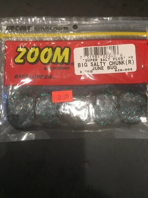 Zoom Big Salty Chunk 3 1/4  5pkg June Bug