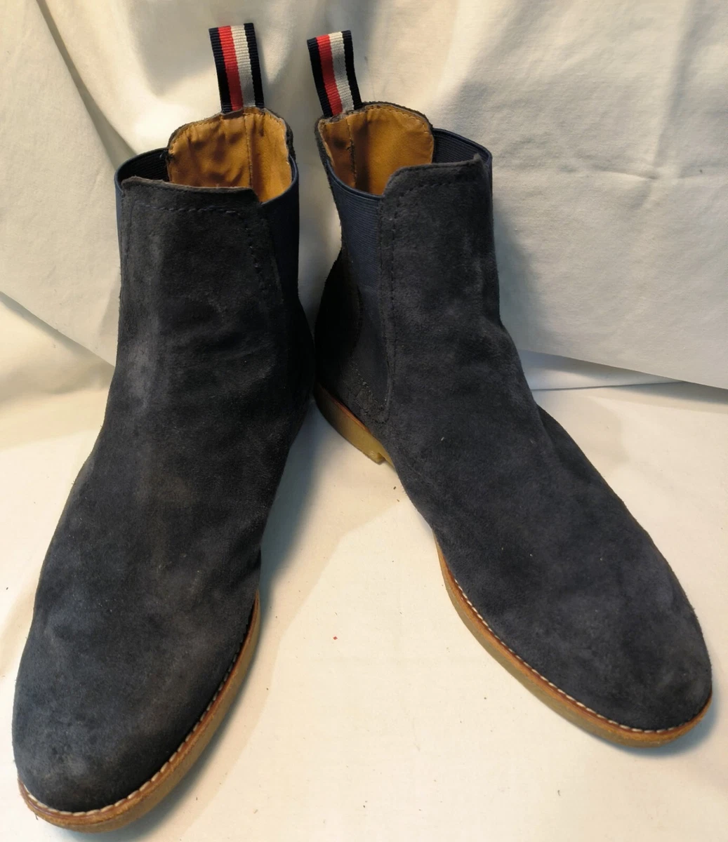 Clarks Bushacre Rand Genuine Leather Suede Chukka Boots Dark Navy Mens Size 9.5 Clarks Bushacre Blue Men main image 3