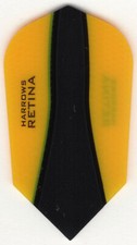 Slim Yellow RETINA-X Dart Flights: 3 per set