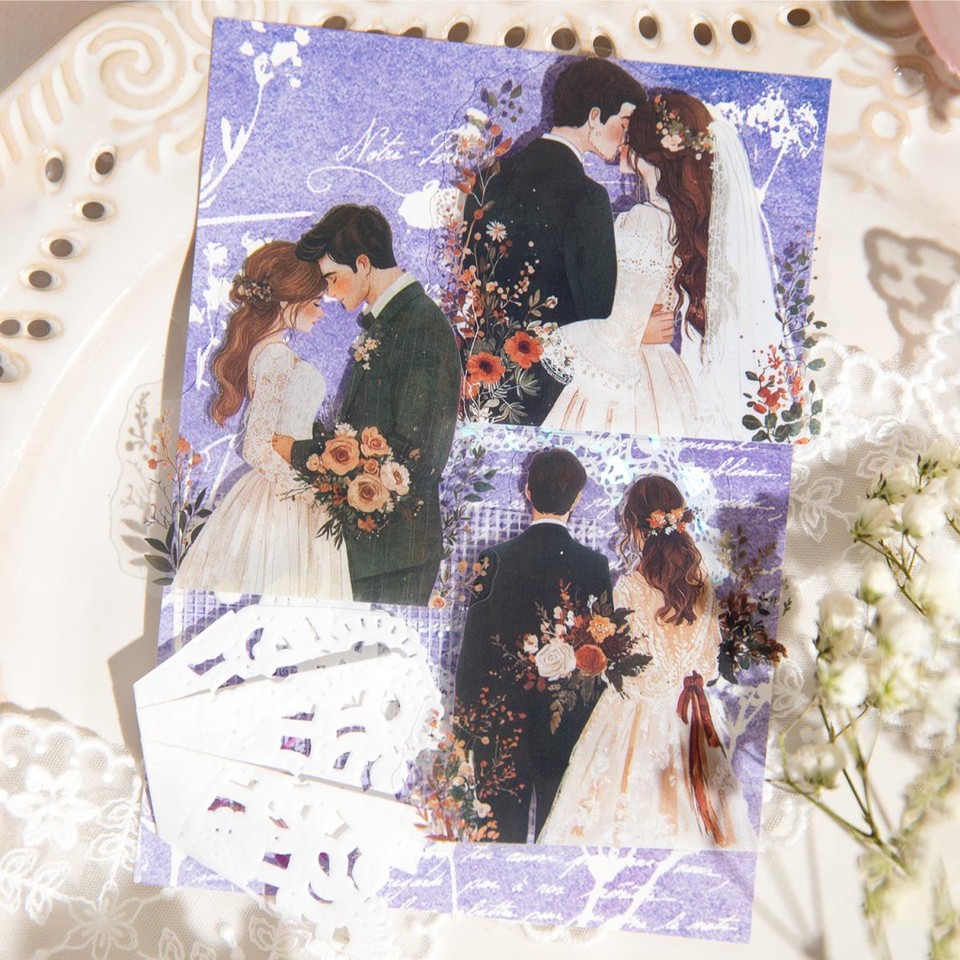 30Pcs Sweet Lovers Couples Stickers Journal Card Album DIY Scrapbooking ...