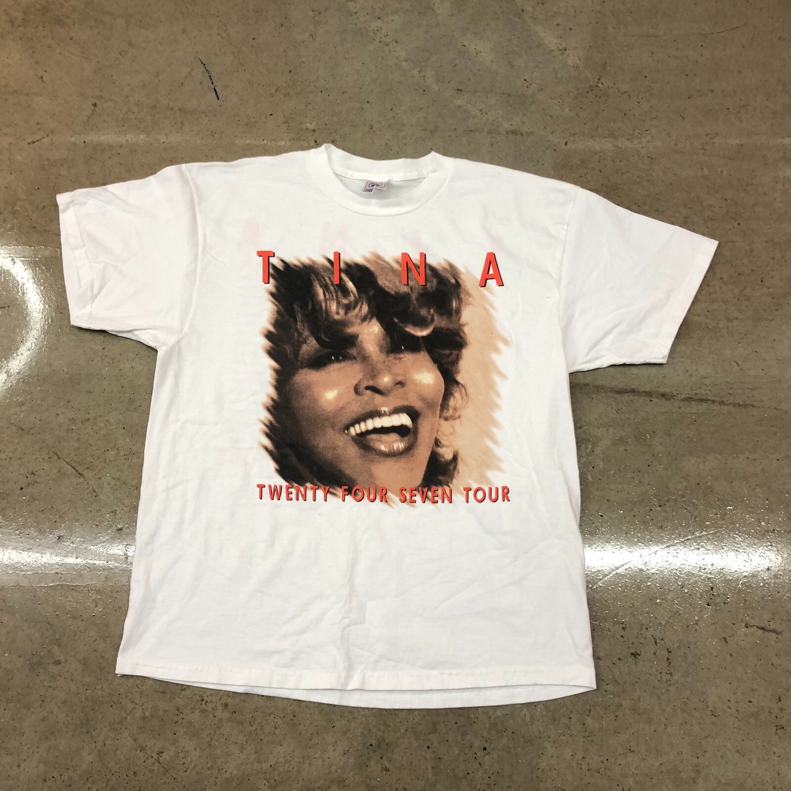 VTG Tina Turner T Shirt Mens Size Adult XL Concert Band Tee 24/7 ...