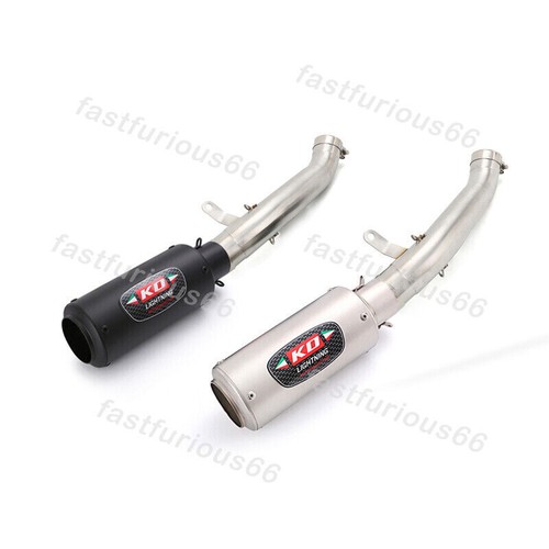 61mm For Aprilia RSV4 RF RR 2017-2020 Slip-on Exhaust Muffler Mid Pipe Silencer - Picture 4 of 12