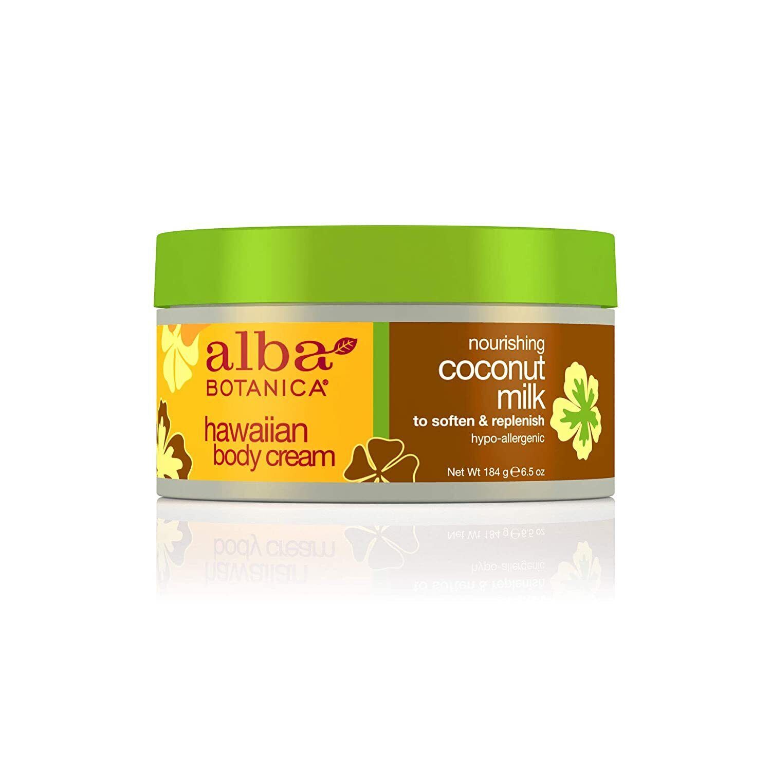 Alba Botanica Hawaiian Coconut Milk Body Cream 6.5 FL OZ 