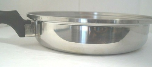 CHEFS WARE 11" Skillet Frying Pan 18-8 3 PLY Stainless Steel USA - Picture 8 of 8