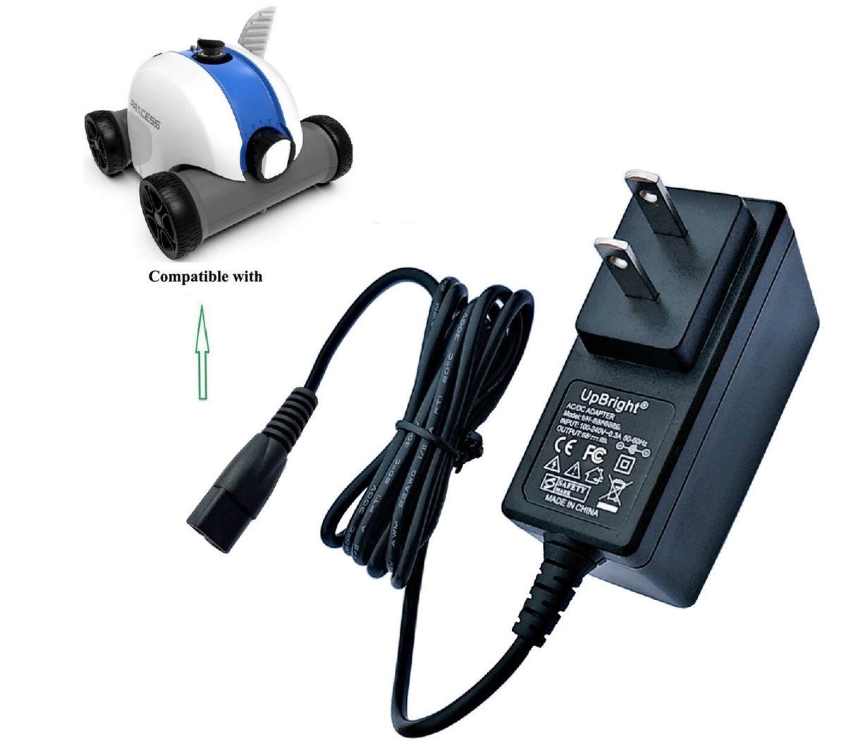 AC/DC Adapter For Paxcess HJ1103 HJ1103J Cordless Robotic Pool