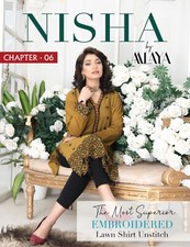 NISHA EMBROIDERED LAWN KURTI BY AALAYA READY TO WEAR
