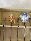 Cocktail Picks Glass Top Sea Shells Royal Hawaiian Tiki Bar Set Of 6 — photo 5