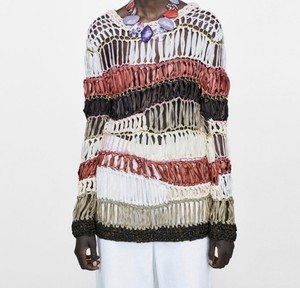 zara striped jumper