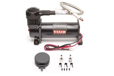 TA Technix Viair 444C Kompressor schwarz Stahlflexleitung mit Rückschlagventil