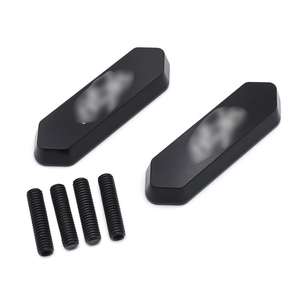 Black Mirror Block Off Base Plate For Kawasaki 13-18 Ninja