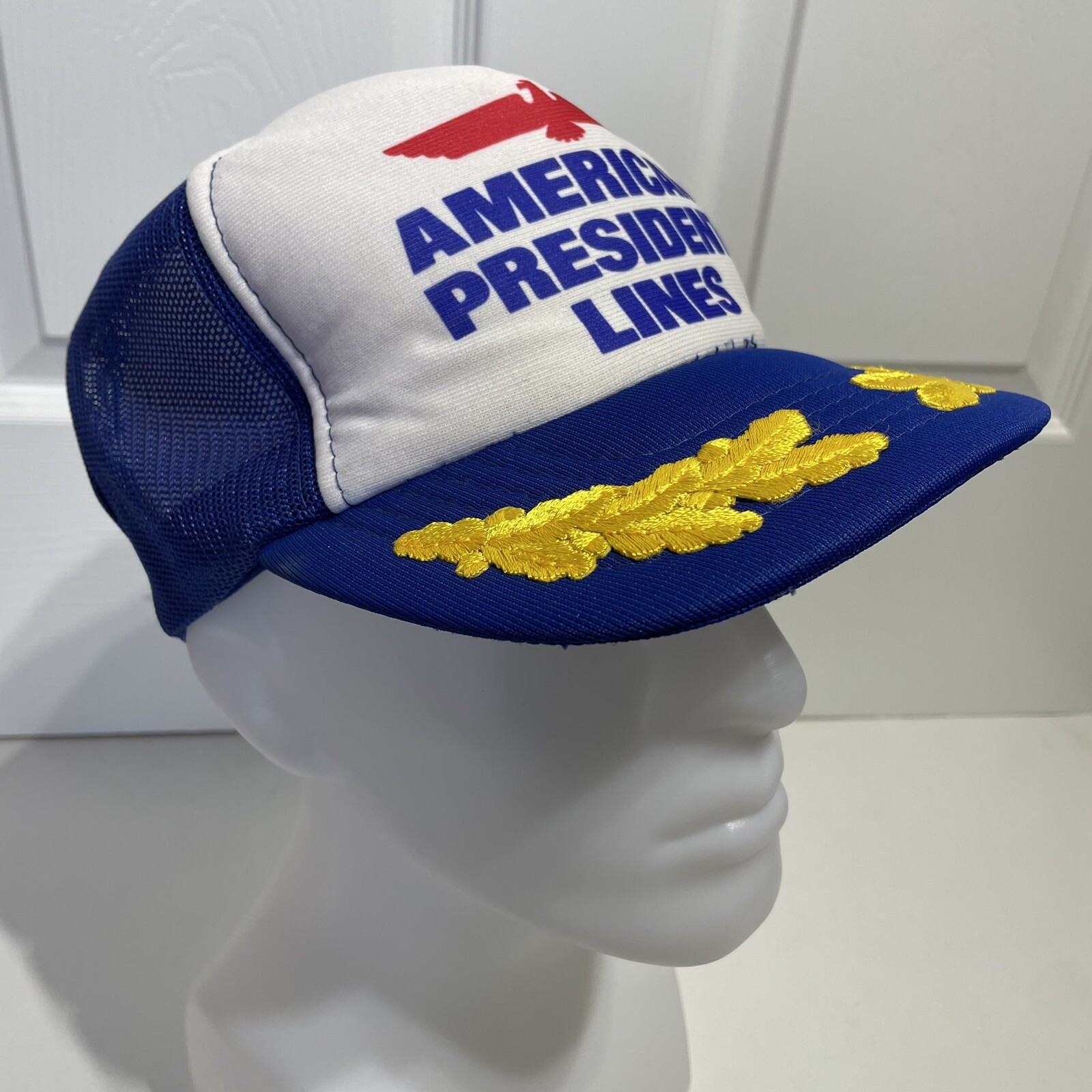 APL Cappello camionista vintage American President Lines SnapBack