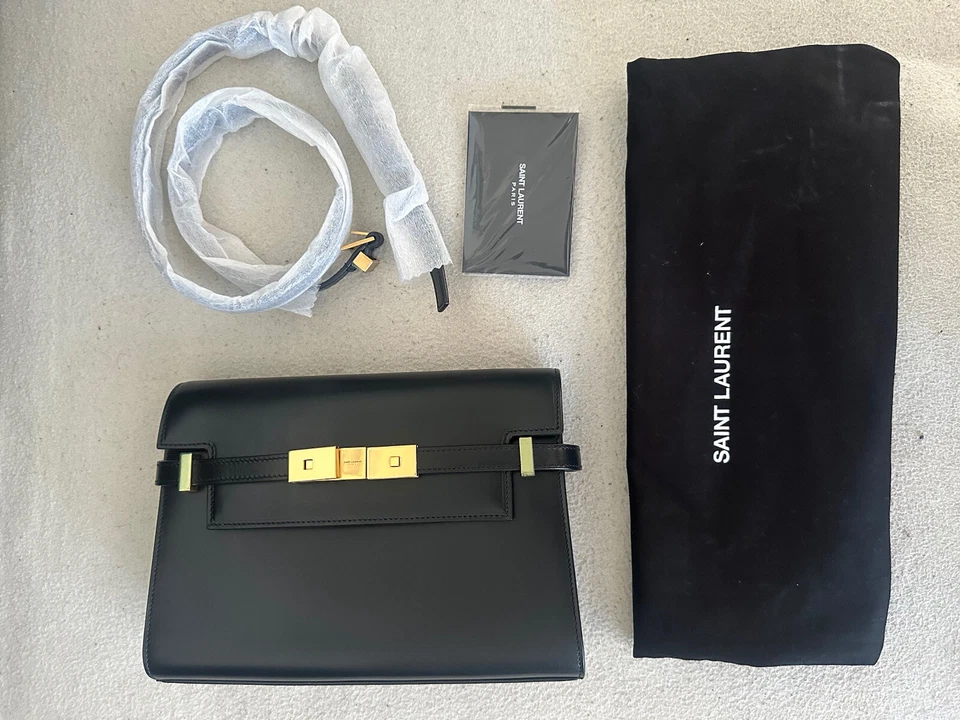 NEW: AUTHENTIC Saint Laurent Small Manhattan Bag Black - Bild 2 von 4