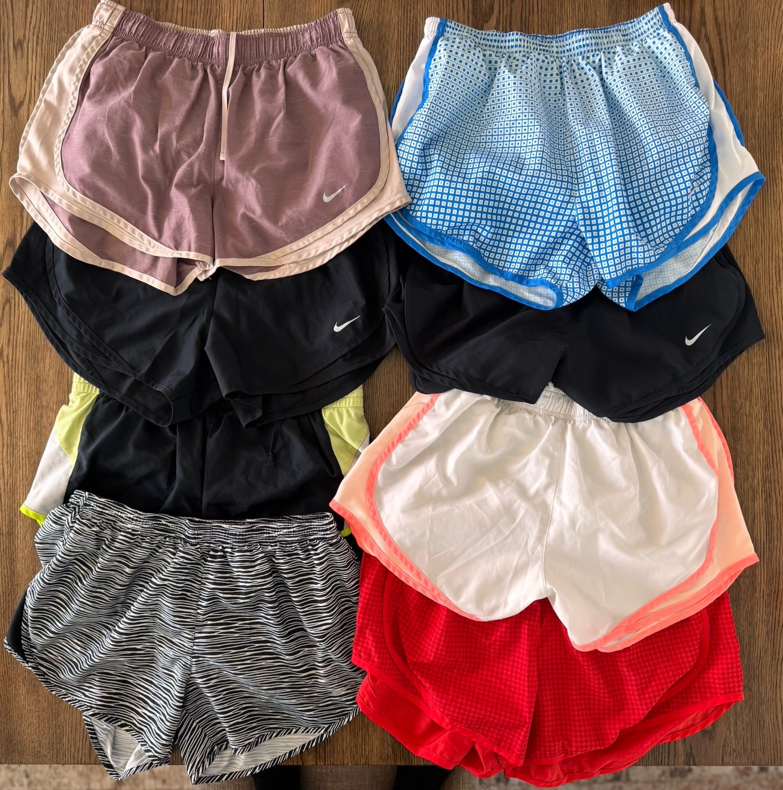 Lot of 8 Nike Tempo Running Shorts Women’s Size Medium M Athletic Shorts Bundle