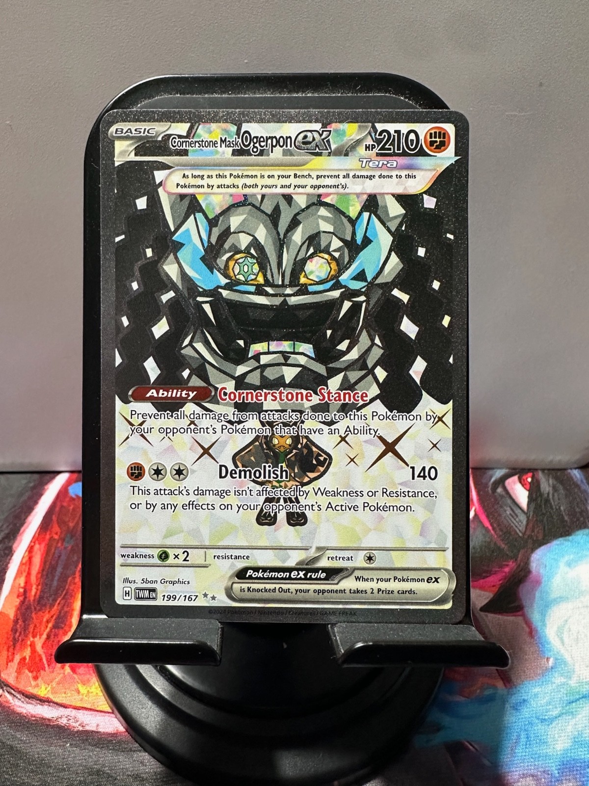 Cornerstone Mask Ogerpon ex 199/167 Sv06: Twilight Masquerade Holo