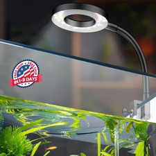 Luz LED para acuario de 6 W para peceras de 1 a 5 galones con espectro completo