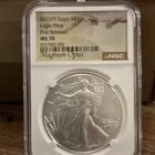 U.S. Mint 2025 American Eagle NGC MS70 1 oz .999 Silver Eagle Privy