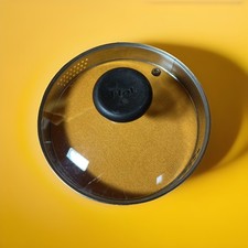 T-FAL 7" Round Glass Vented Strainer Replacement Lid for Pot Pan Skillet (Used)