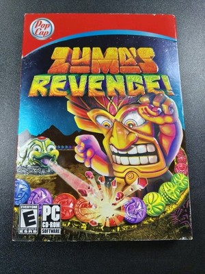 Zuma's Revenge! PC CD-ROM Video Game PopCap Ball Blasting Puzzle Near Mint Disc
