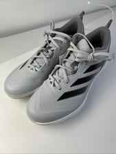 Adizero Instinct Gray Softball Cleats Metal Women  s 10 Brand New