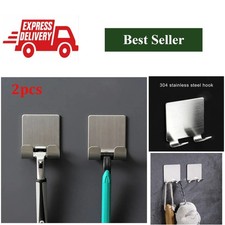 2 Pack Stainless Steel Razor Holders Bathroom Shaver Organizer Rack