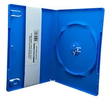 CheckOutStore (6) Premium Standard Single 1-Disc DVD Cases 14mm () 6 Units Blue
