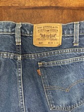 Vintage 1991 Levi's 517 Orange Tab Men's Bootcut Jeans Made in USA fits 32x29
