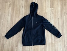 NEW Tommy Hilfiger Boys' Full-Zip Hoodie - Black/White - Size Medium