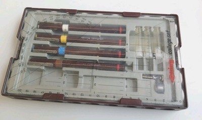 Vintage Rotring Etui Isograph 1980er original Zeichenetui Retro rar