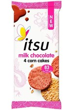 Milk Chocolate Corn Cakes x 4 68g (Itsu)