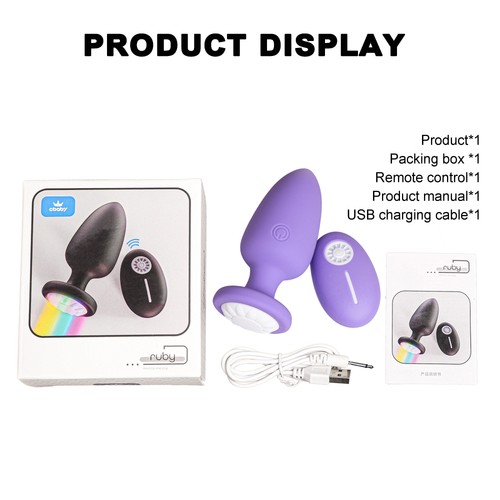 Silikon Sexspielzeug für Frauen Stoßen Anal Vibrator Prostata Massager Anal Plug - Bild 40 von 48